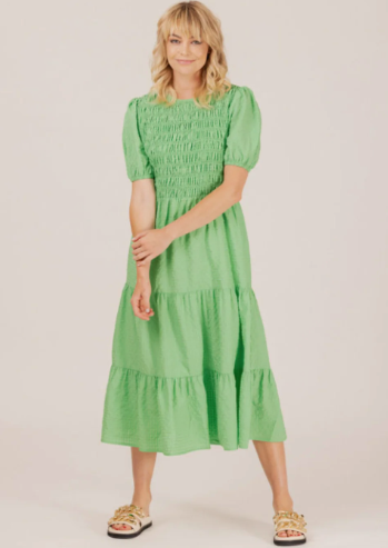 Mi Moso Violet Dress Green|Abbey Road