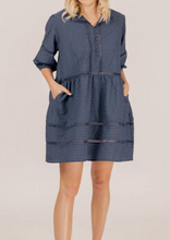 Load image into Gallery viewer, Mi Moso Olivia Dress /Navy Blue|Abbey Road