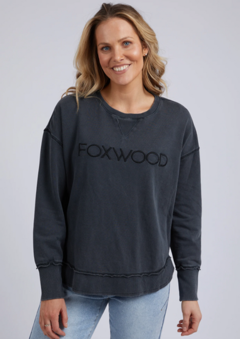 Foxwood Simplified Crew/Washed Black|Abbey Road