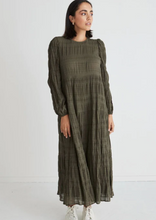 Load image into Gallery viewer, AMONG THE BRAVE Gigi Shirred LS Tiered Maxi Dress | Abbey Road Kaikoura