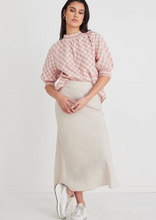 Load image into Gallery viewer, IVY &amp; JACK Bliss Linen Bias Midi Skirt Natural | Abbey Road Kaikoura