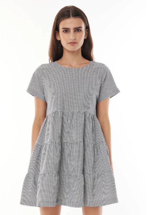 HUFFER Idyllic Milly Dress Navy/White | Abbey Road Kaikoura