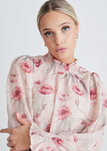 IVY & JACK Emphatic Poppy Floral LS Top | Abbey Road Kaikoura