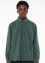 Load image into Gallery viewer, HUFFER Floyd Check Shirt - Sage Leaf | Abbey Road Kaikoura