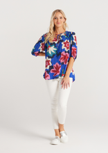 Load image into Gallery viewer, ZAFINA Julia Top Midnight Flower | Abbey Road Kaikoura