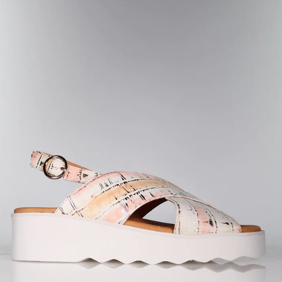 MINX June Peach Metallic Croc | Abbey Road Kaikoura