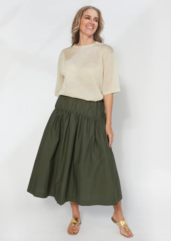 Stella & Gemma Juno skirt Forest Night | Abbey Road Kaikoura