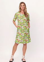 Load image into Gallery viewer, LEMON TREE Lydia Dress Green Print | Abbey Road Kaikoura