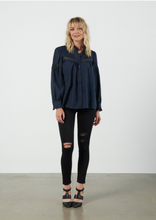 Load image into Gallery viewer, ET ALIA Mikaela Blouse Ink | Abbey Road Kaikoura
