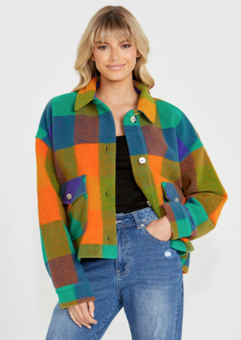 SASS Morgan Check Jacket Multi Check | Abbey Road Kaikoura