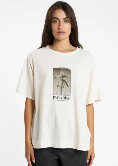 THRILLS Portrait of Paradise Hemp Box Tee | Abbey Road Kaikoura