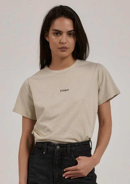THRILLS Minimal Thrills Relaxed Tee Oat | Abbey Road Kaikoura