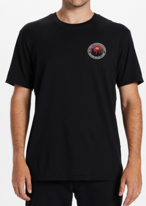 Billabong Rockie Short Sleeve Tee Black | Abbey Road Kaikoura