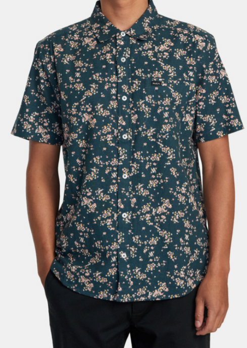 RVCA RVGAZI Short Sleeve Duck Blue | Abbey Road Kaikoura