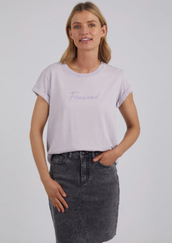 Foxwood Signature Tee Lilac | Abbey Road Kaikoura