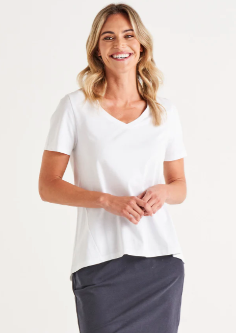 BETTY BASICS Luella Tee White | Abbey Road Kaikoura