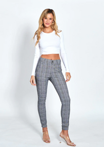 MONACO Wesley Check Jogger Grey Check | Abbey Road Kaikoura