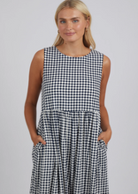 Load image into Gallery viewer, ELM Zest Dress Navy Checkerboard | Abbey Road Kaikoura